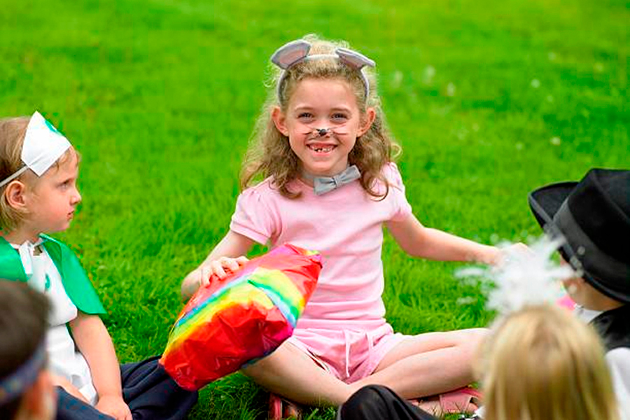 Game of Pass the Parcel Outdoors