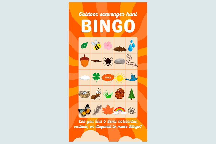 outdoor bingo for kids