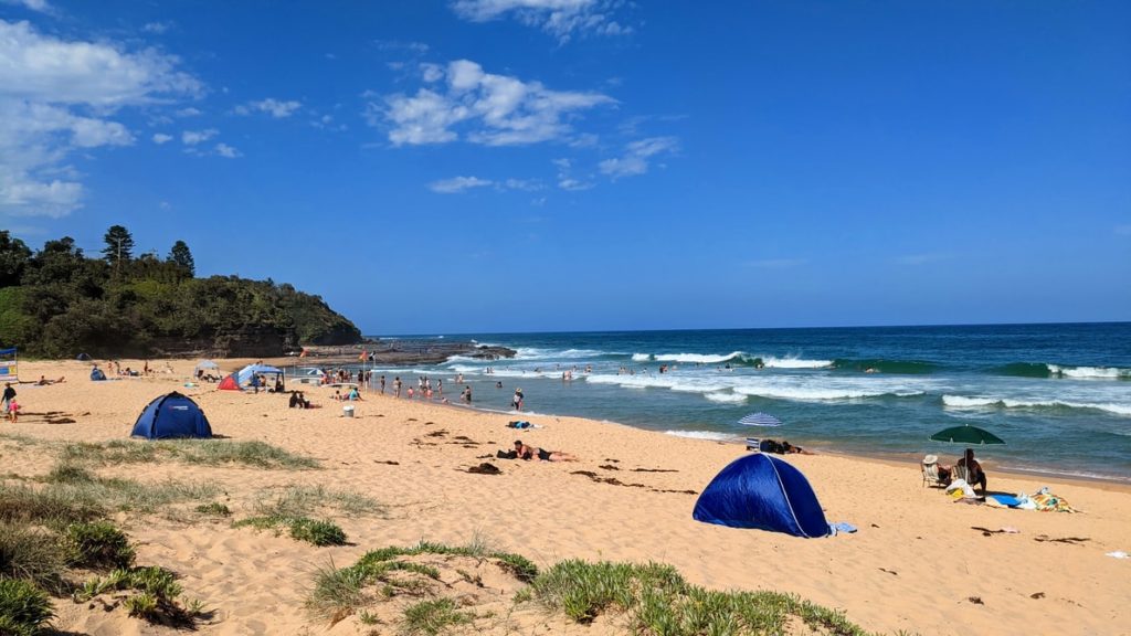 camping on beach