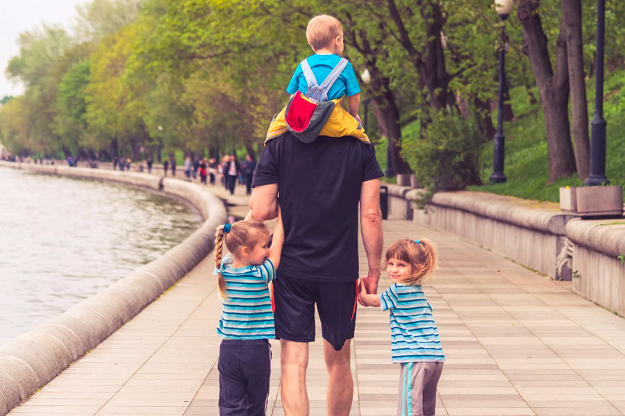 family in park 