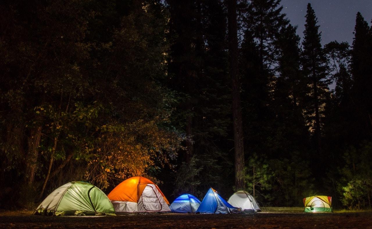 tent blanket tents at night